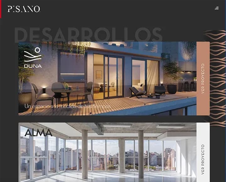 grupo pisano diseño web para inmobiliarias